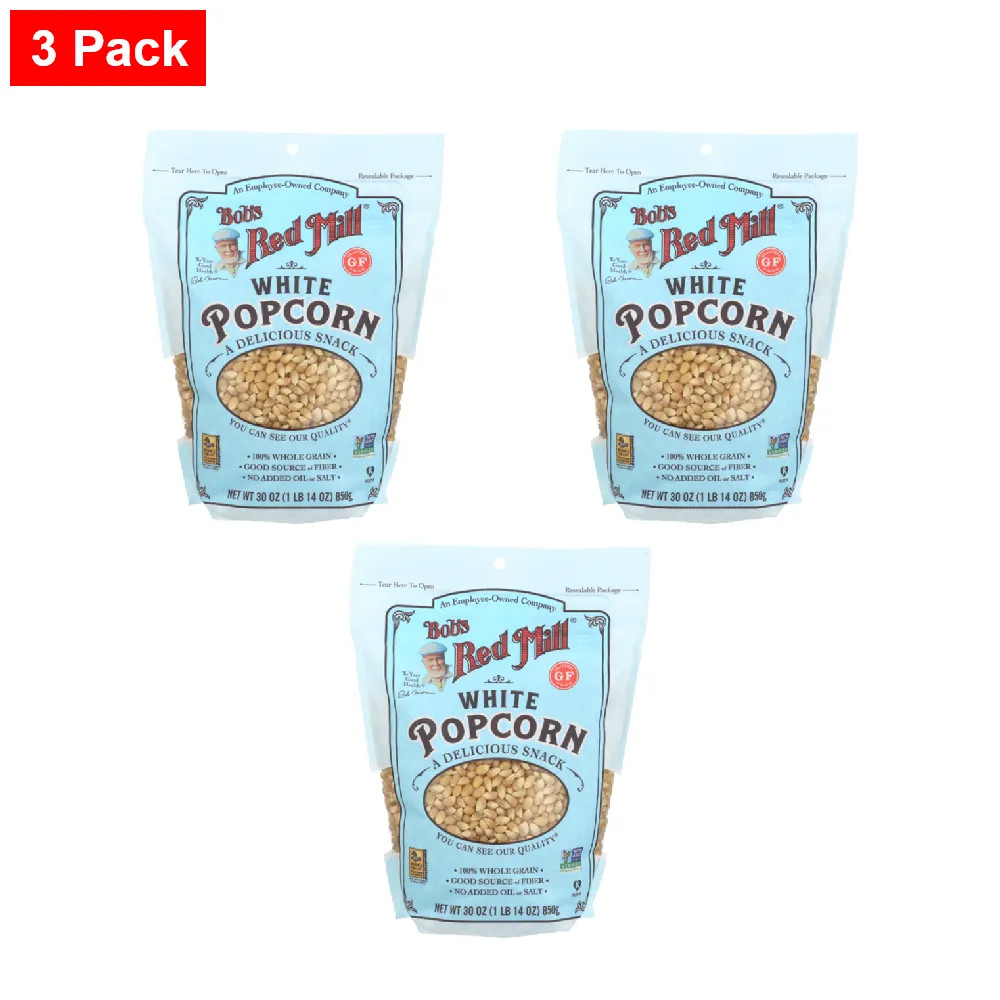 Bob's Red Mill White Popcorn Seeds 30 oz  - 3 Packs