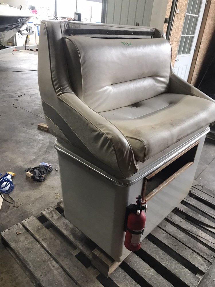 boat bench seat chair with storage box base compartment