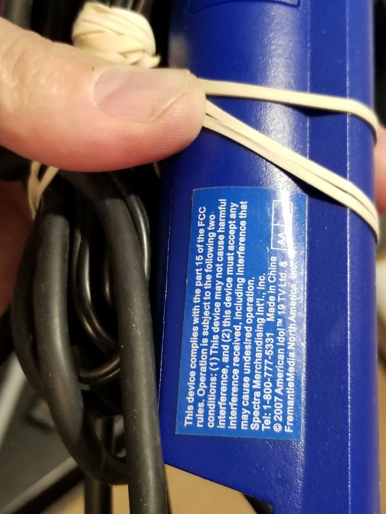 American Idol Karaoke Microphone Blue