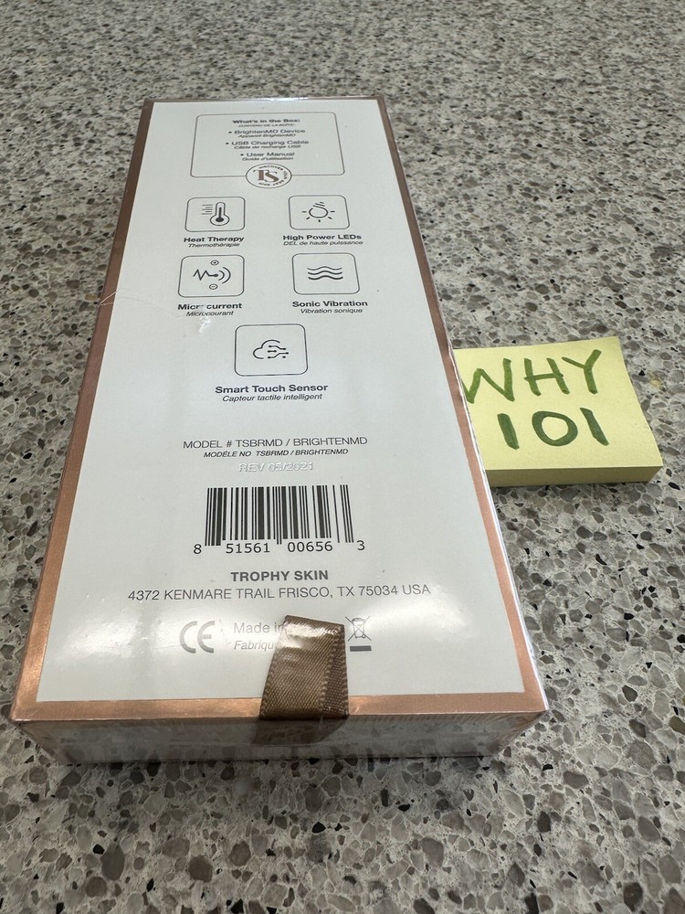 Trophy Skin Brighten MD Multi Function Device Face & Neck TOOL NEW SEALED BOX