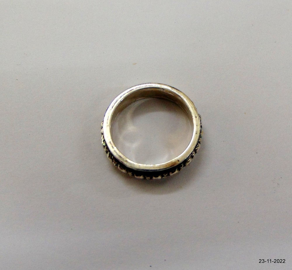 92.5% silver mens ring spin handmade ring silver jewellery
