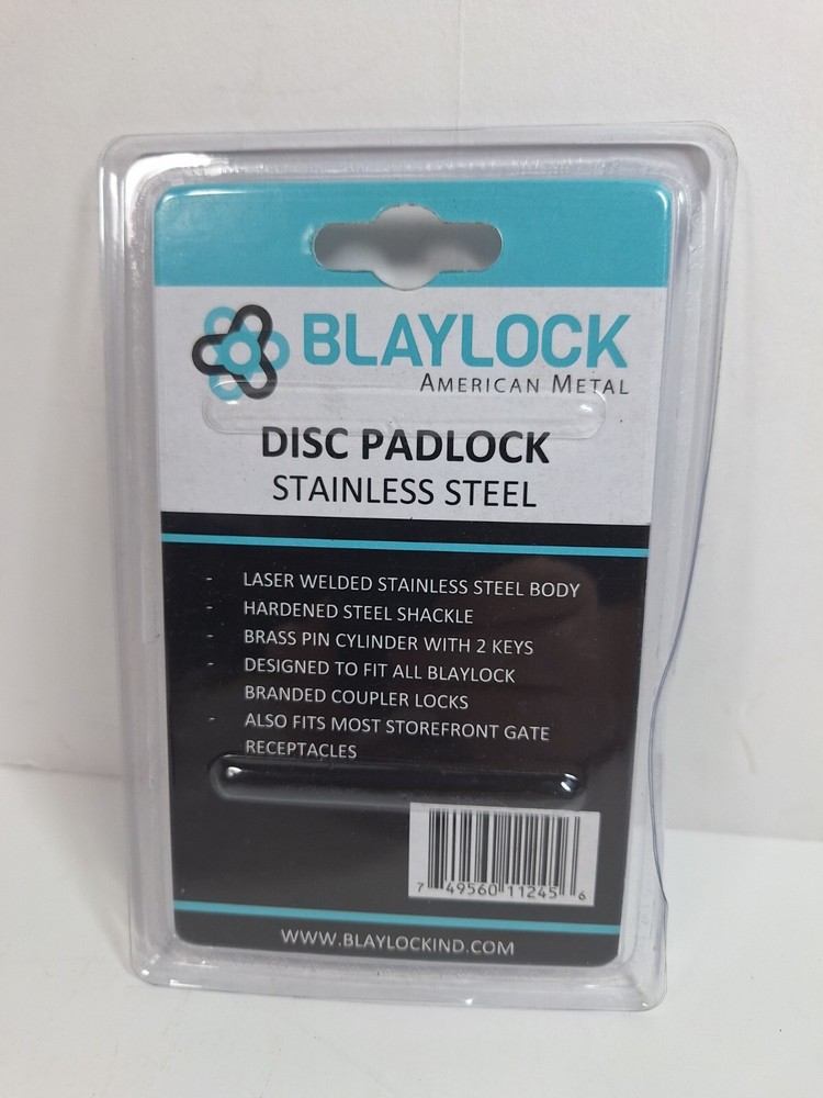 Disc Padlock Stainless Steel With 2 Keys
