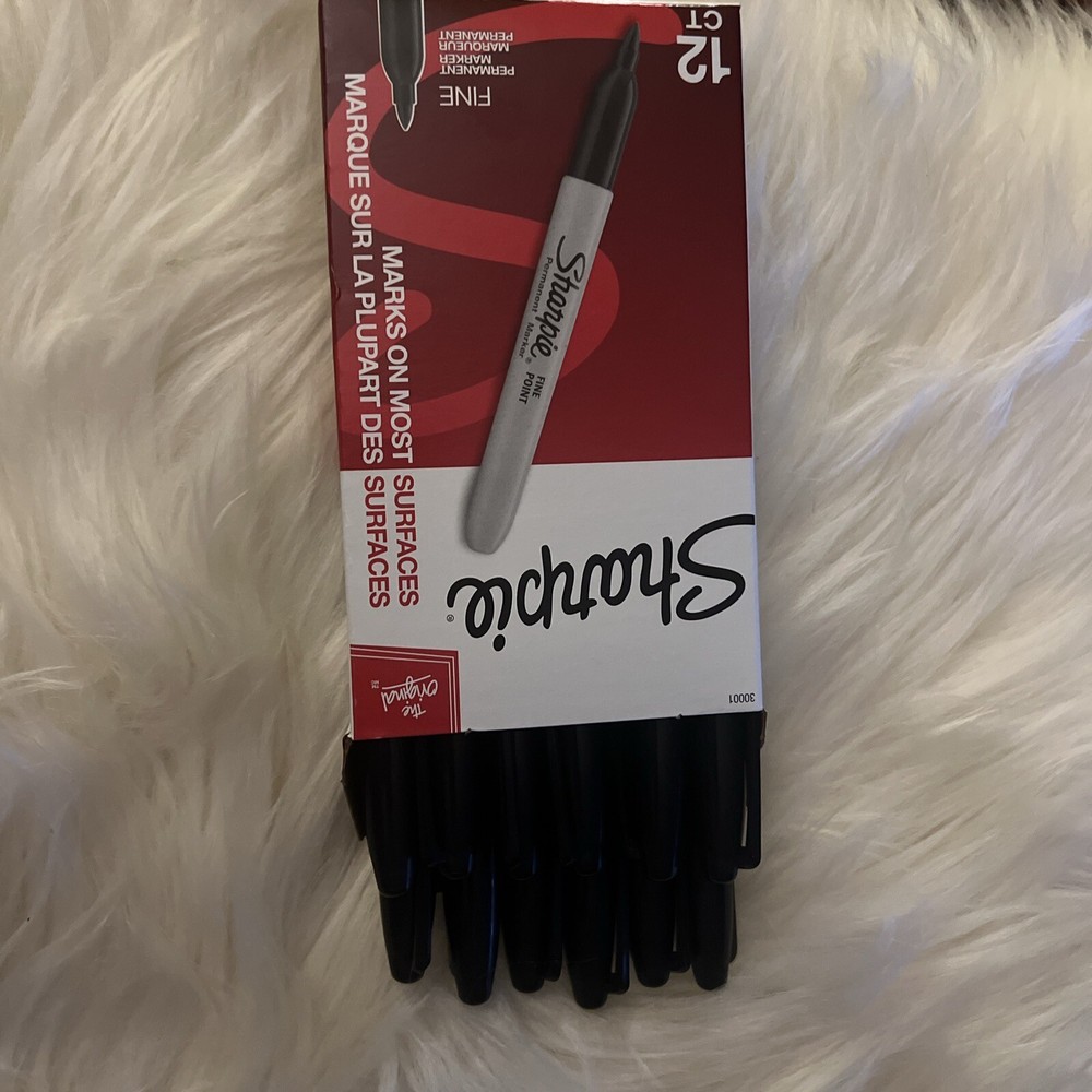 BNOB Fine Point Permanent Marker One Color Dozen-12 black