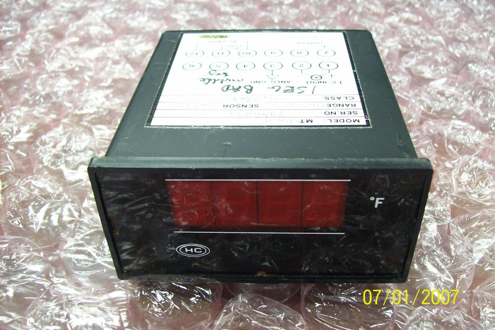 HC MTEU-BF 4-Digit Used  Panel w/Red Backlight