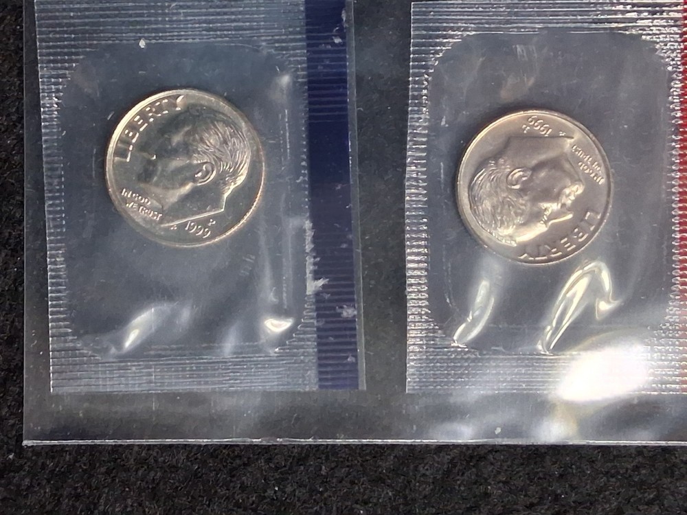 1999 Roosevelt Dime P and D