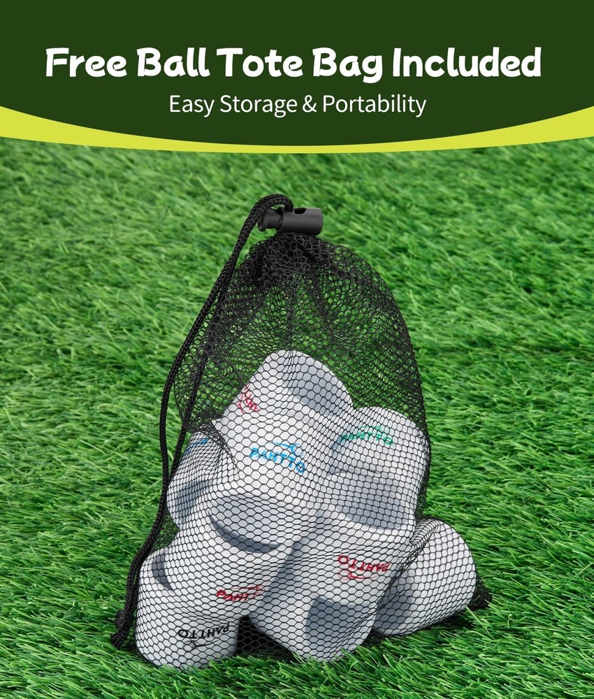 Practice Golf Balls 12 Pack, Realistic Feel and Lightweight, Limited Flight