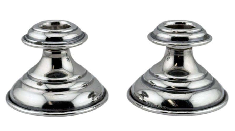 Vintage Sterling Silver Candle Holders