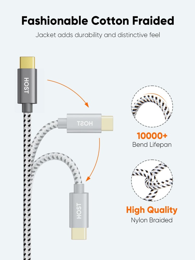 CableCreation Short USB C to Micro Cable 0.65 FT, Braided 0.65FT, Grey