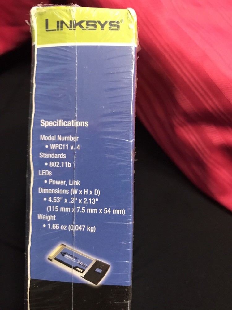 Cisco Linksys WPC11 v. 4 Wireless-B Notebook Adapter