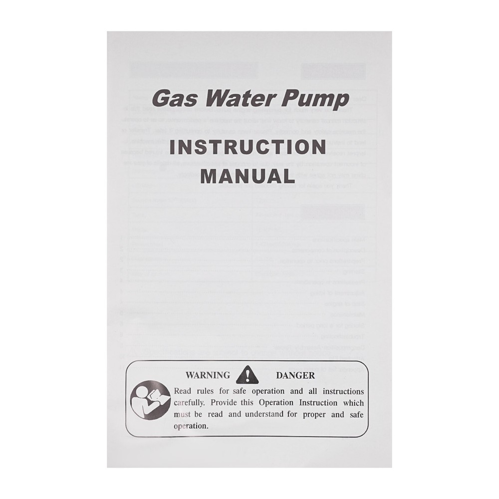 Portable 2-Stroke Gasoline Water Pump - Efficient Water Transfer System