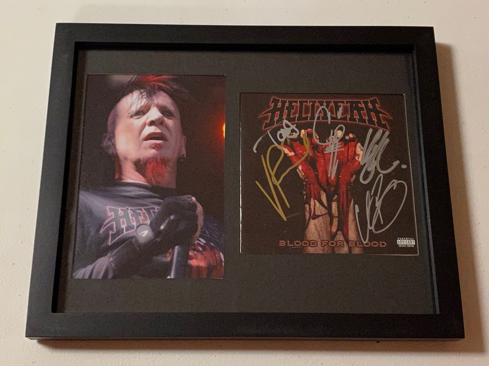 HELLYEAH BAND VINNIE PAUL AUTOGRAPHED SIGNED FRAMED CD COVER JSA COA # LL97924