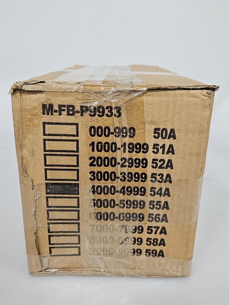 Service Dispatch Control Numerals (1000/cs)