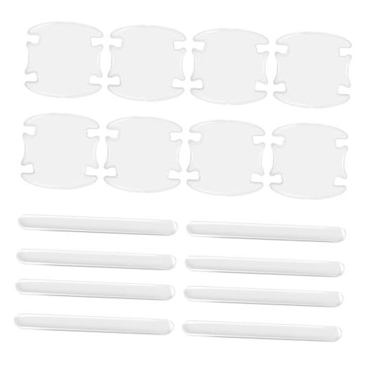 16PCS Car Door Handle Cup Scratch Protector Set - Universal Waterproof Clear