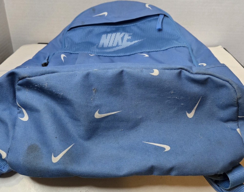 Nike Elemental Swoosh Logo Sky Blue Basic School Sports Backpack