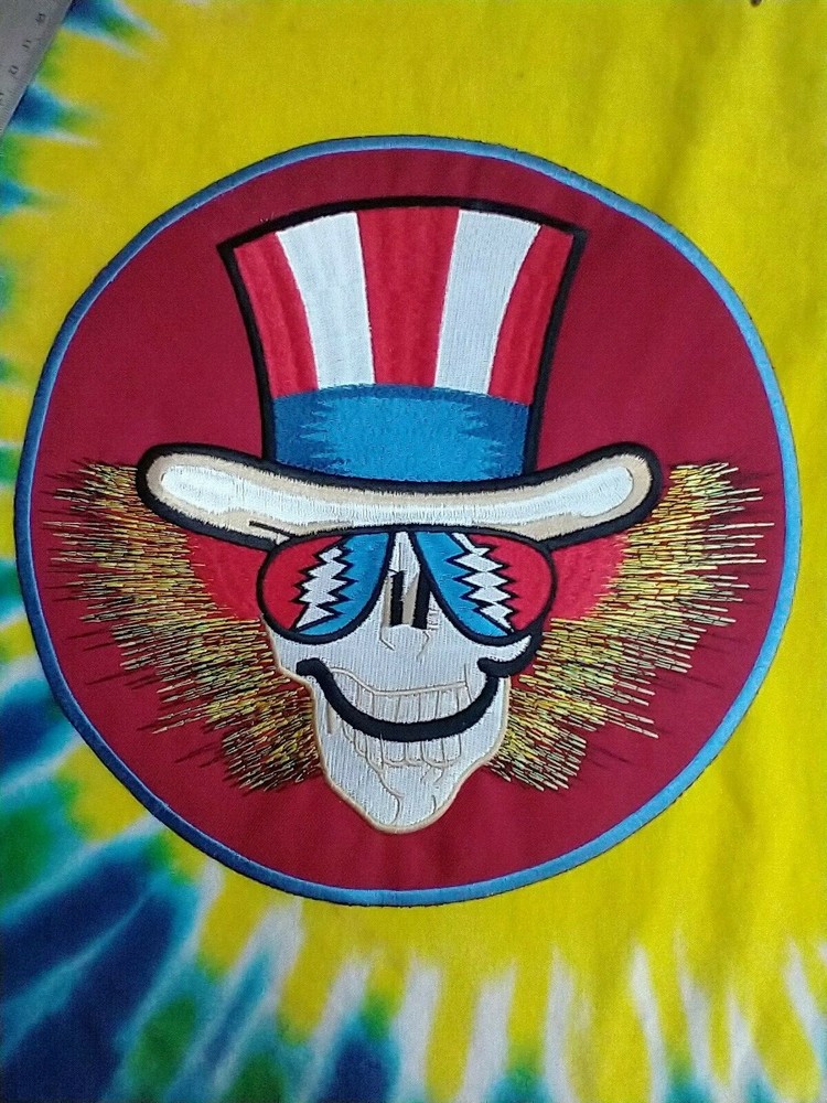 Grateful Dead Psycle Sam Uncle Sam 9.5 Inch Iron On Large Back Patch