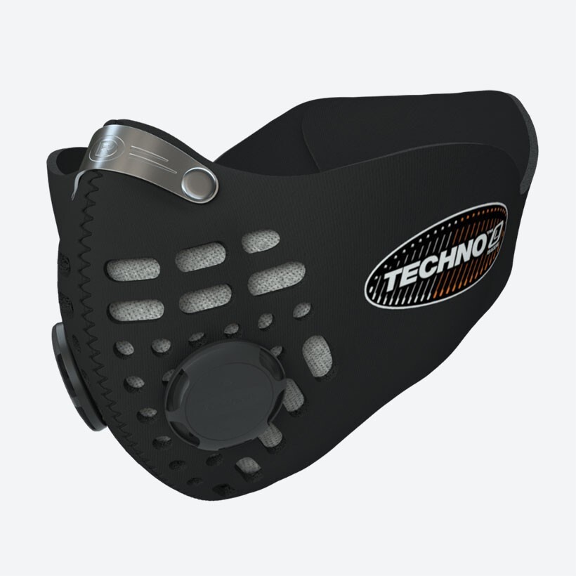 Respro Techno Anti-Pollution Mask Black Medium