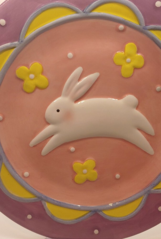 Plate Easter Bunny Decorations Easter Spring Plate Eggs Food Cookies Deserts