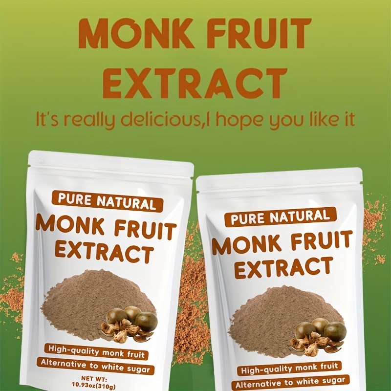 Monk Fruit Extract Powder 8 oz Premium Sugar Substitute Zero Calorie
