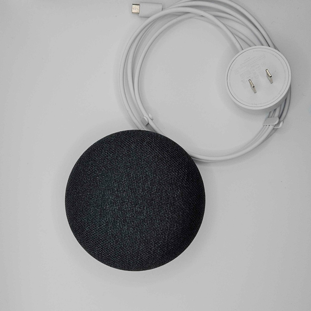 Google Home Mini Smart Assistant - Charcoal