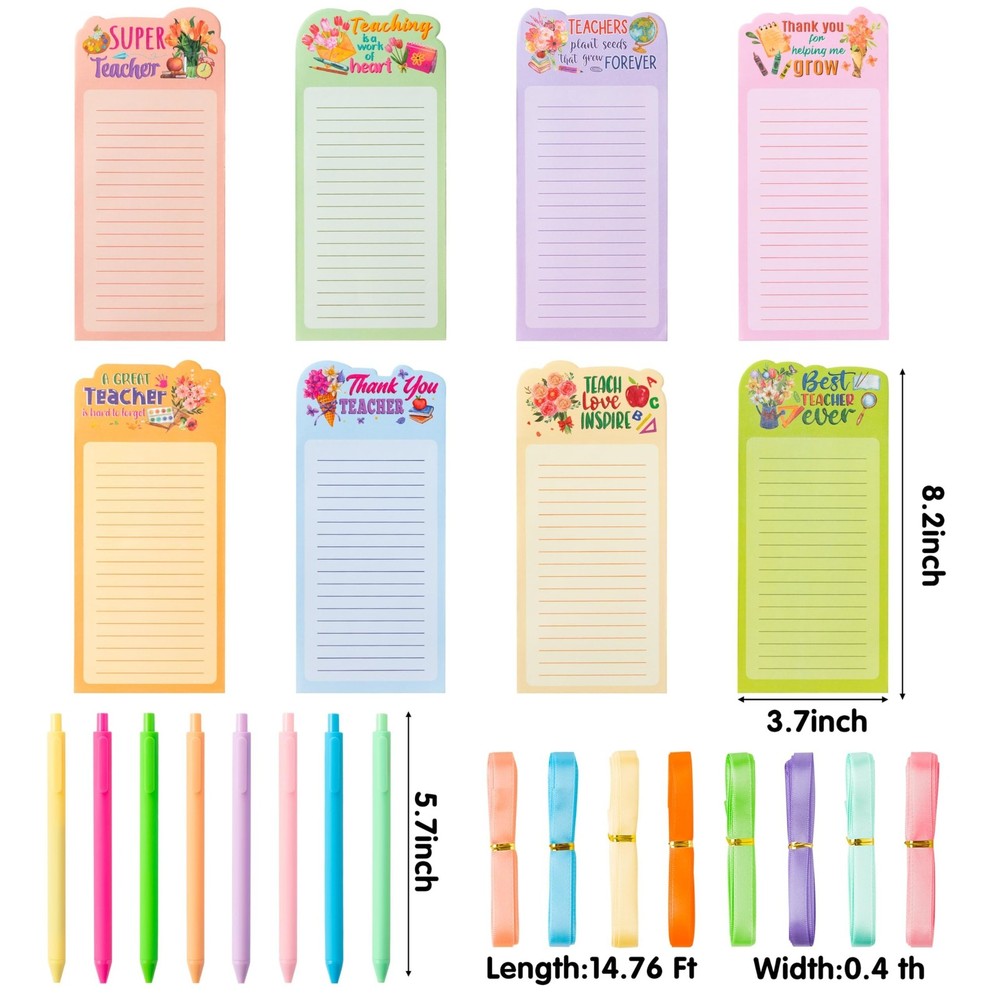 ANGOLIO 8Sets Teacher Notepad Sets to Do List Sticky Notes Memo Notepads Bulk...