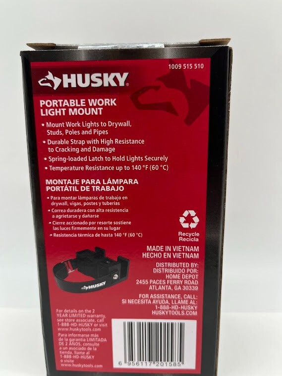 Husky Portable Work Light Mount with Strap K9028