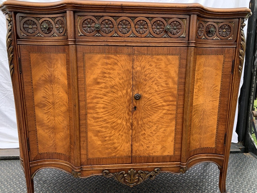 Antique Carved Wood Ornate Buffet Server WOW !!!!