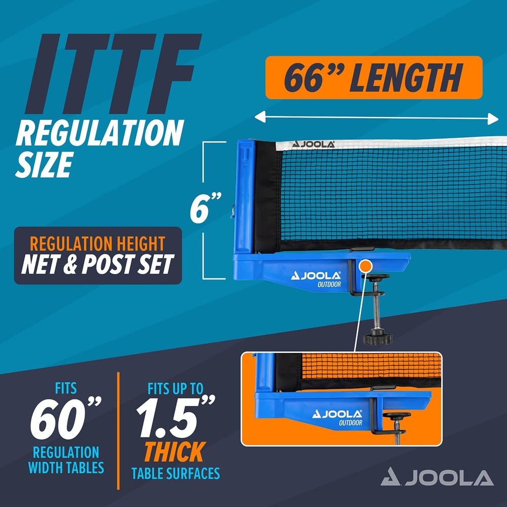 JOOLAtable Tennis net and post set