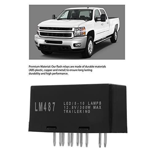 Hazard Flasher, LED Flasher Relay 10Pin Electronic Turn Signal Replacement for