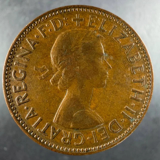 1959 Great Britain Half Penny Choice Example Elizabeth II Bronze