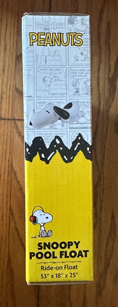 *NEW* Peanuts SNOOPY Ride-On Pool Float 53" x 18" x 25"