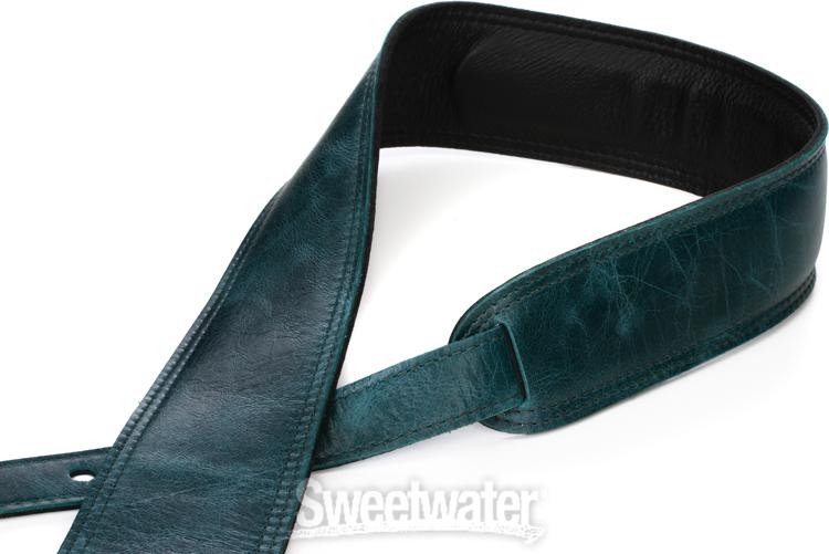 LM Products Chroma Leather Guitar Strap - Teal
