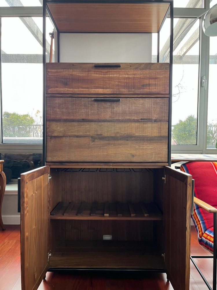 Crate & Barrel Clive Bar Cabinet, great condition