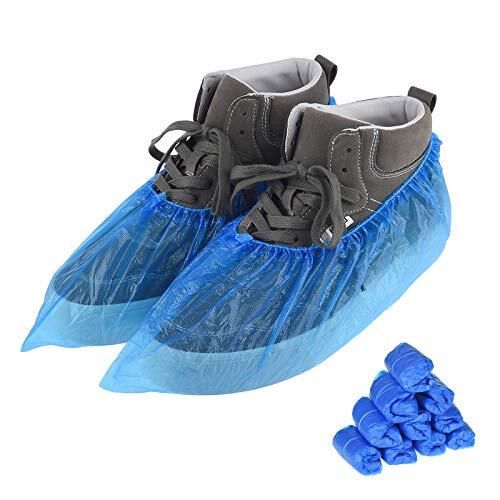 100 Pack Disposable Waterproof Shoe Covers Non-Slip Boots Floor Protector