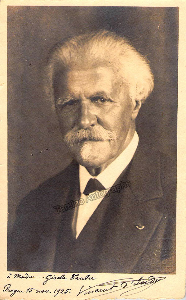 D'Indy, Vincent - Signed Photograph 1925