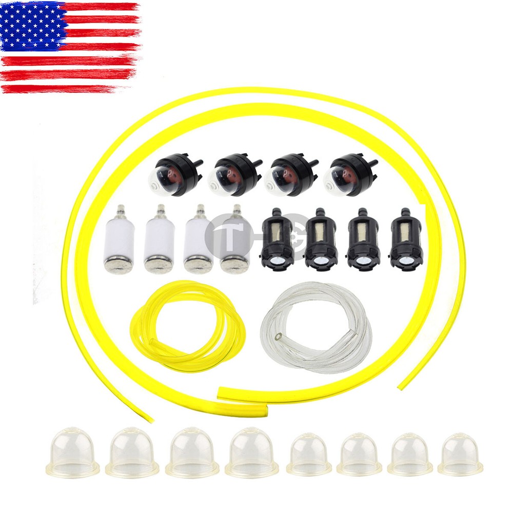 4 Sizes Tygon Fuel Filter Line Primer Bulb Kit For Small Engine Yard Machines