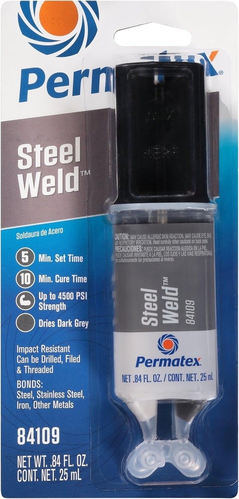 PermaPoxy 4-Minute Multi-Metal Epoxy - 0.84 oz for Strong Repairs