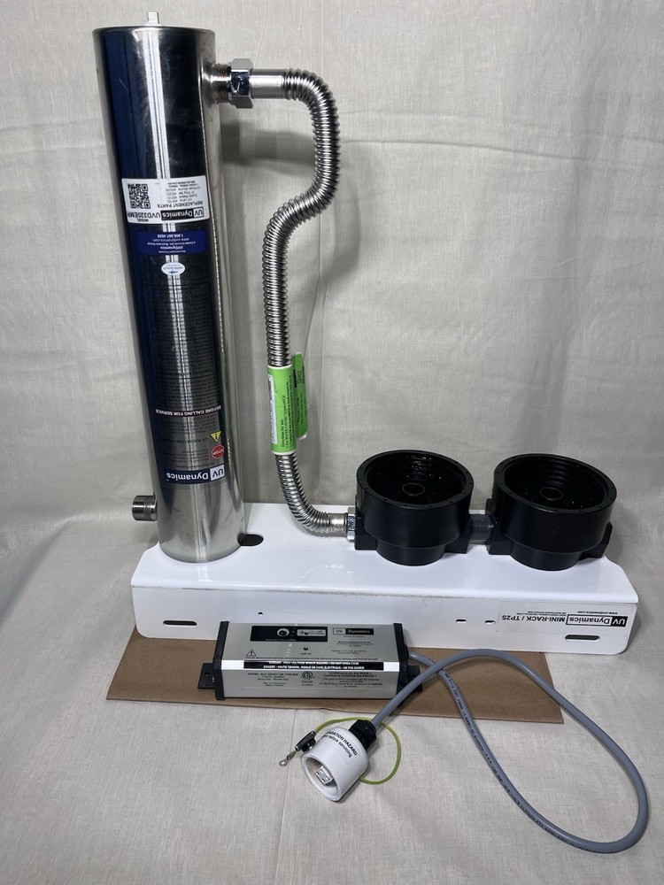 UV Dynamics Mini-Rack TP2S Water Treatment Rack w/ UV Chamber +Controller *PARTS