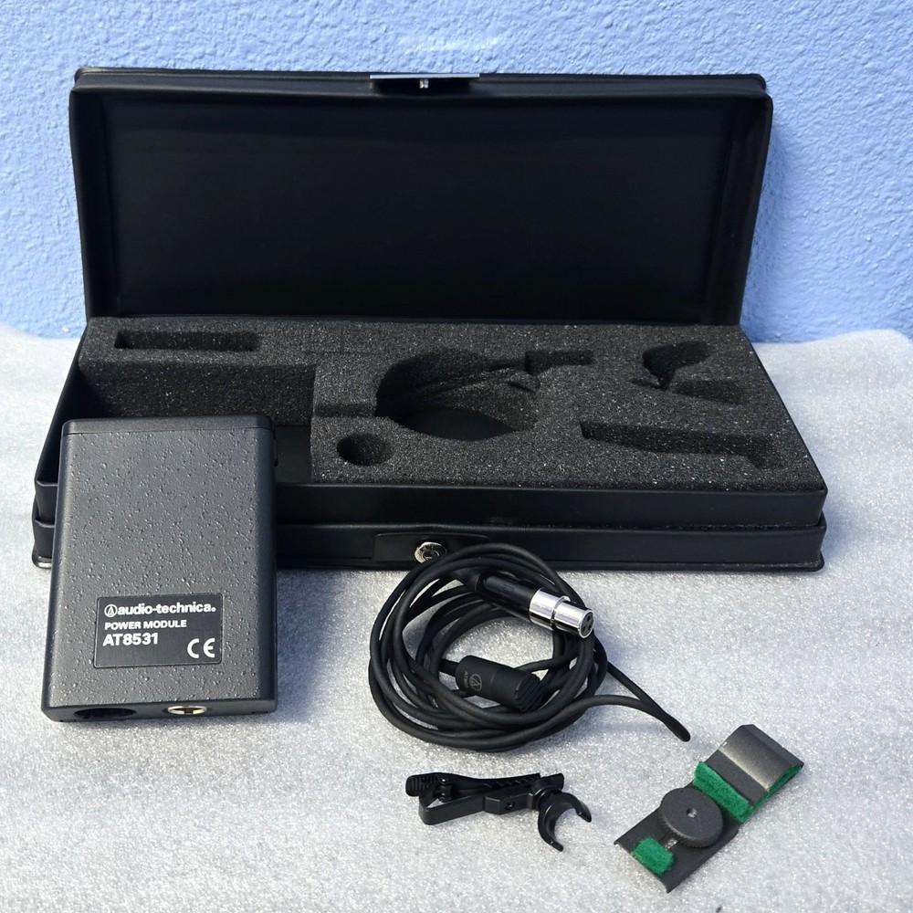 AUDIO-TECHNICA POWER MODULE AT8531 W/ CONDENSER MICROPHONE AT803  ( BINY001B )