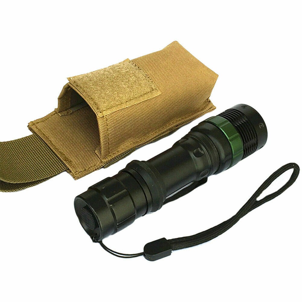 Tactical Molle Flashlight Pouch Holster Case Belt Bag Mini Tool Pouch Accessory