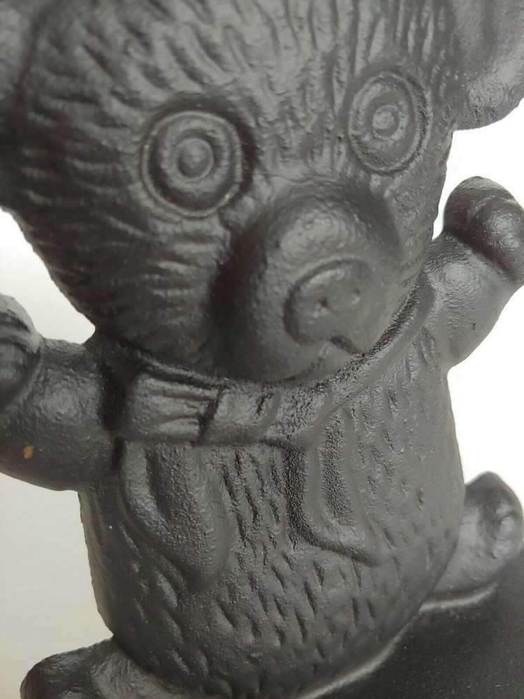 Cast Iron Teddy Bear Book End / Door Stopper