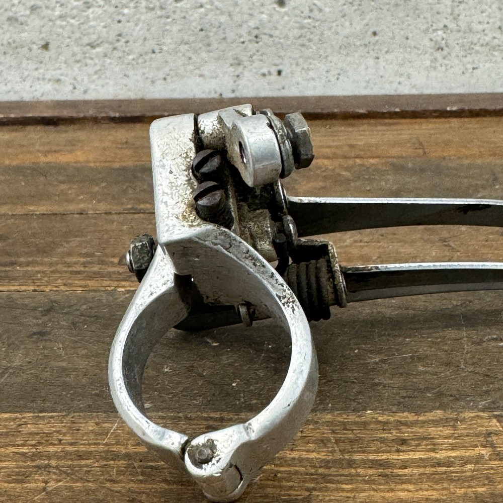 Vintage Campagnolo C Script Front Derailleur Bottom Pull 28.6 mm Clamp Script