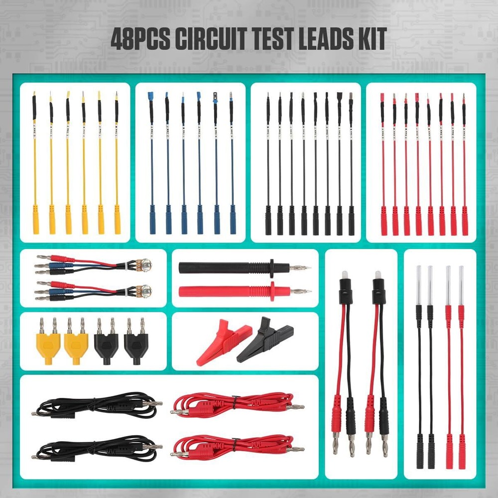 Multimeter Test Leads Set Oscilloscope Test Leads Kit with Alligator Clips