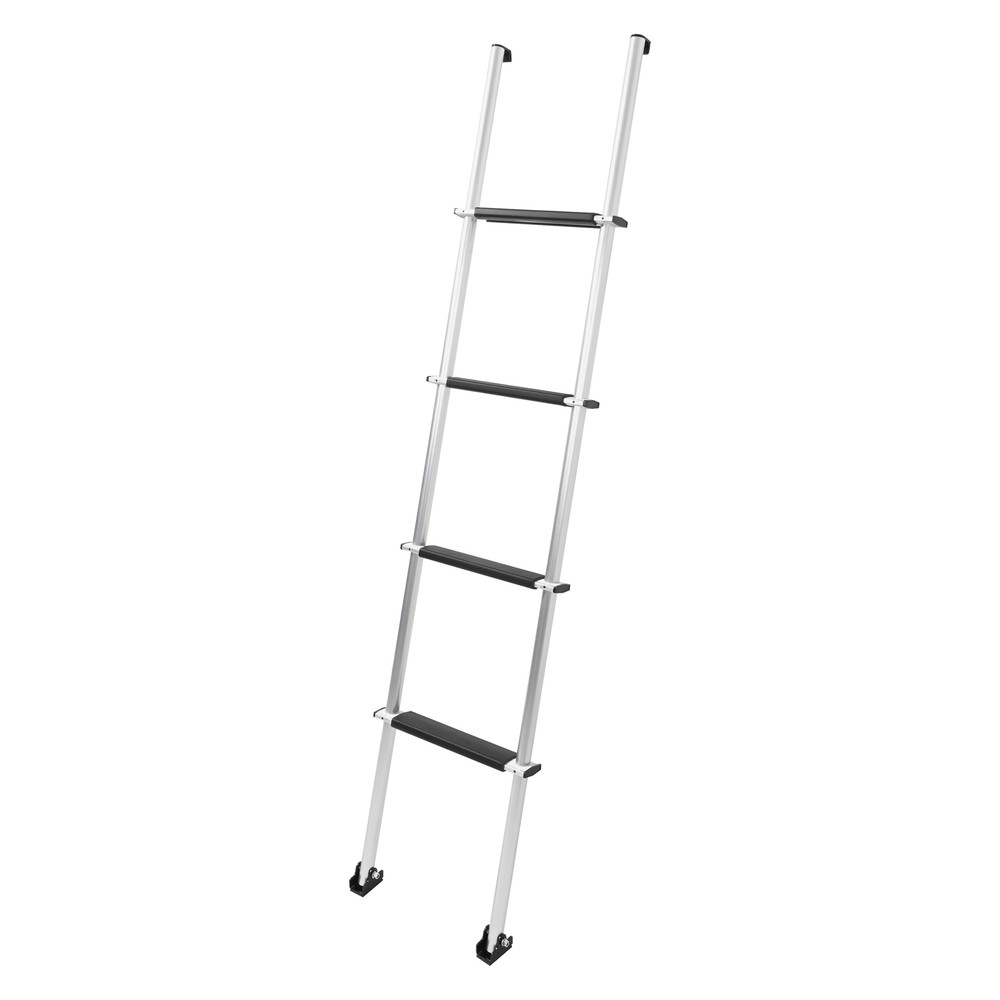 60" Bunk Ladder Aluminum Silver & Black For RV Camper Trailer or Home Garden