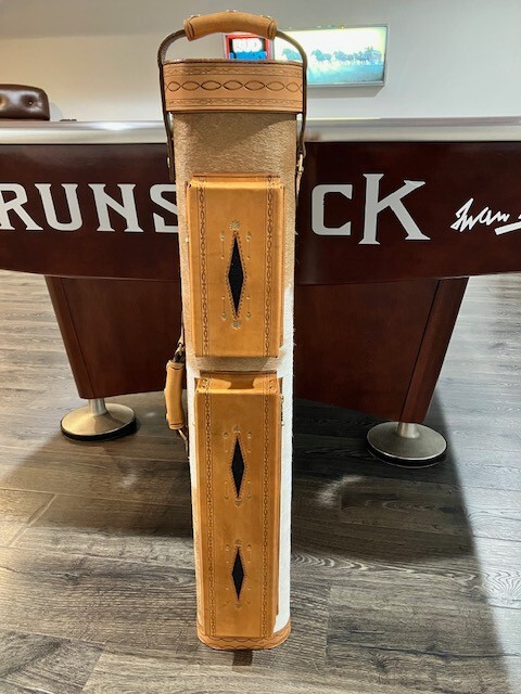 Al Kinghorn 3x6 Leather Pool Case.  King Cases.