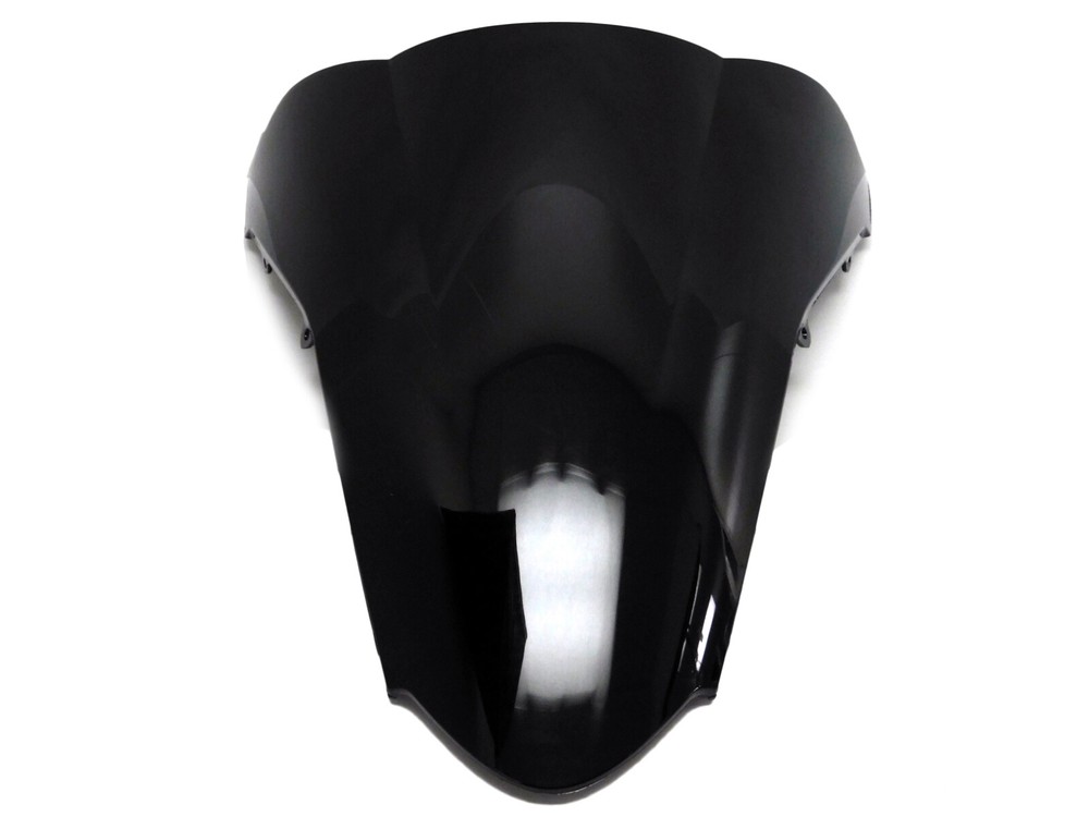 Black Double Bubble Windscreen Windshield for 2002-2013 Honda VFR800 Interceptor