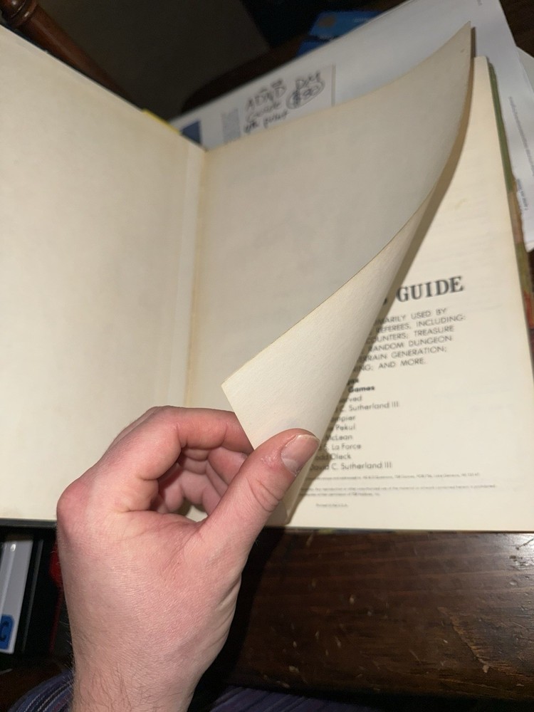 Advanced Dungeons & Dragons - Dungeon Masters Guide - 1st Edition - 4th printing