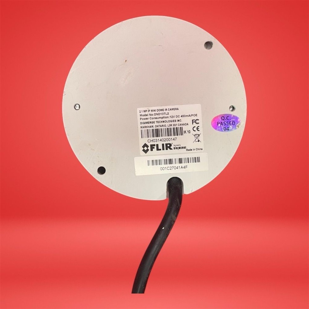 FLIR 2.1MP HD Vandal-Resistant Compact IR Mini Dome IP Camera