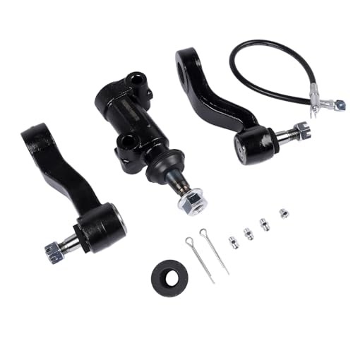 Front Idler Arm 3 Grooves Splines with Bracket & Pitman Arm Replacement for