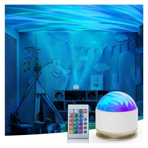 Northern Lights Projector, 16 Light Color Aurora Night Light White-USB Powered