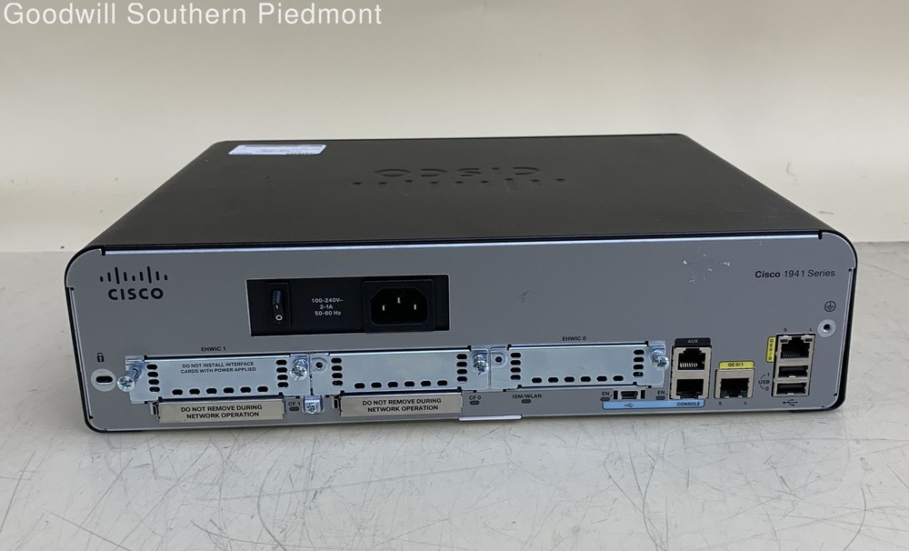Cisco 1941 Series Integrated Service Router - Tested